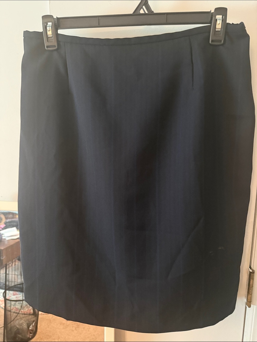Norton McNaughton Dark Navy Pencil Skirt